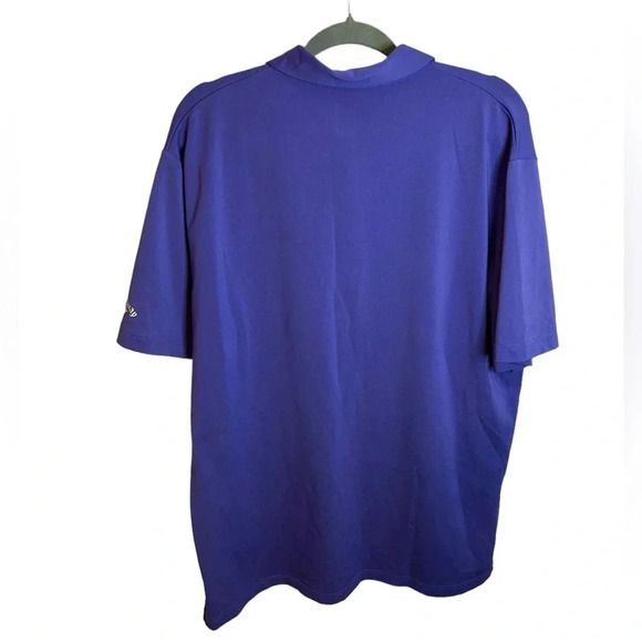 CALLAWAY PURPLE STRIPED GOLF POLO - Picture 2 of 5